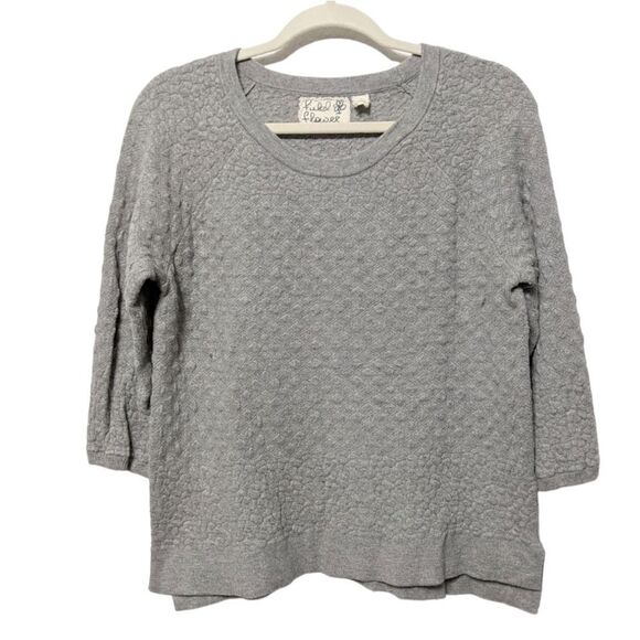 Anthropologie FIELD FLOWER Textured Cashmere Blend Sweater M - Picture 6 of 6